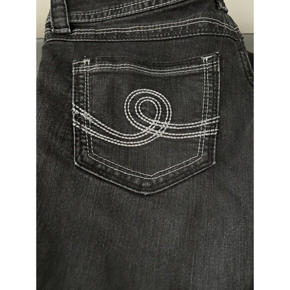 Seven7 Jeans Women's Size 8 Skinny Dark Wash Five Pockets Stretch Denim Black - Picture 13 of 13
